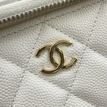Load image into Gallery viewer, CHANEL Vanity ChainShoulder Bag WhiteAP3079 Caviar Leather
