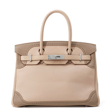 Load image into Gallery viewer, HERMES Birkin Ghillies Argile/Etoupe Swift Leather Size 30
