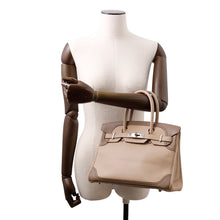 Load image into Gallery viewer, HERMES Birkin Ghillies Argile/Etoupe Swift Leather Size 30
