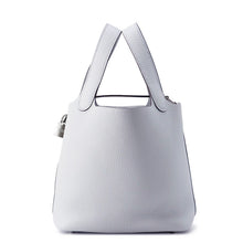 将图像加载到图库查看器中，HERMES Picotin Lock Blue Gacier Taurillon Clemence Size PM
