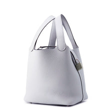 Load image into Gallery viewer, HERMES Picotin Lock Blue Gacier Taurillon Clemence Size PM
