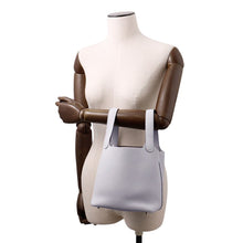 Load image into Gallery viewer, HERMES Picotin Lock Blue Gacier Taurillon Clemence Size PM
