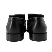 Load image into Gallery viewer, HERMES Mocassins Impact Black251228Z Calf Leather Size 36 1/2
