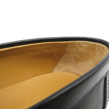 Load image into Gallery viewer, HERMES Mocassins Impact Black251228Z Calf Leather Size 36 1/2
