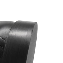 Load image into Gallery viewer, HERMES Mocassins Impact Black251228Z Calf Leather Size 36 1/2
