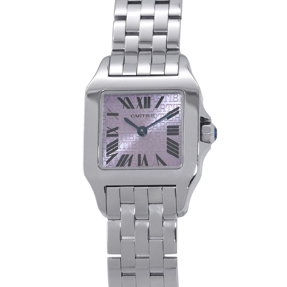 CARTIER Santos Demoiselle 2008 Christmas Limited Edition, Limited to 2000 pieces H28mm×W20mm Stainless Steel Purple DialW2510002