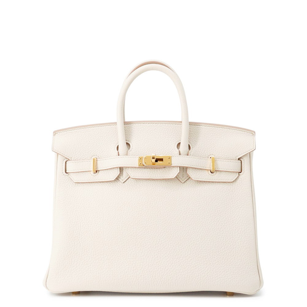 HERMES Birkin Beton Togo Leather Size 25