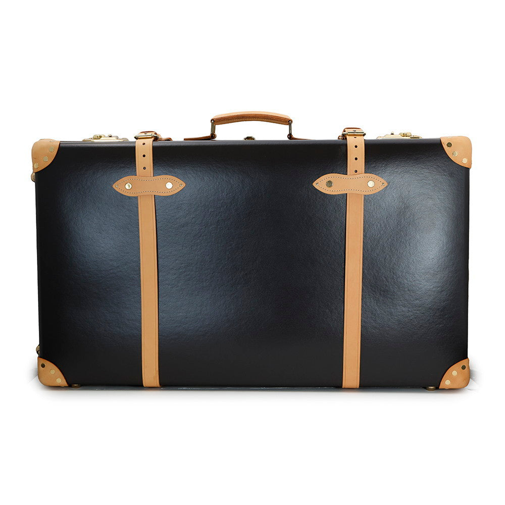 GLOBE TROTTER Travel Case Dark Brown/Beige Vulcan Fiber Size Large
