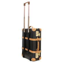 Load image into Gallery viewer, GLOBE TROTTER Safari Carry-On Travel Case Dark Brown Vulcan Fiber Size Small
