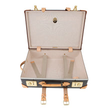 Load image into Gallery viewer, GLOBE TROTTER Safari Carry-On Travel Case Dark Brown Vulcan Fiber Size Small
