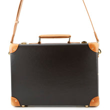 Load image into Gallery viewer, GLOBE TROTTER Safari Attaché Dark Brown Vulcan Fiber Size Small
