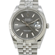 Load image into Gallery viewer, ROLEX Datejust 41 W41mm Stainless Steel K18WG Slate Dial126334
