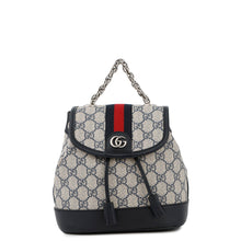 Load image into Gallery viewer, GUCCI GG Supreme Ophidia Mini Backpack Navy/Beige795221 GG Supreme Leather
