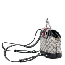 Load image into Gallery viewer, GUCCI GG Supreme Ophidia Mini Backpack Navy/Beige795221 GG Supreme Leather
