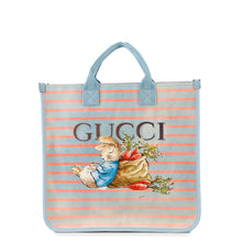 Load image into Gallery viewer, GUCCI Children&#39;s Tote Bag Peter Rabbit Blue/Multicolor605831 Canvas Nylon

