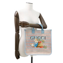 Load image into Gallery viewer, GUCCI Children&#39;s Tote Bag Peter Rabbit Blue/Multicolor605831 Canvas Nylon

