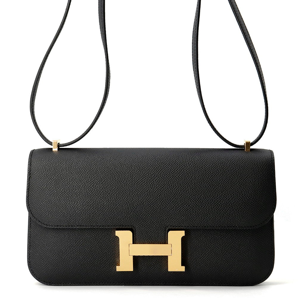 HERMES Constance Elan Miroir Black Epsom