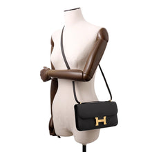将图像加载到图库查看器中，HERMES Constance Elan Miroir Black Epsom

