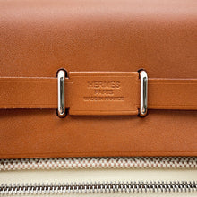将图像加载到图库查看器中，HERMES Herbag zip Fauve Toile H Vache Hunter Leather Size Mini
