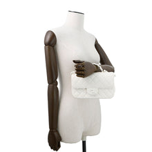 Load image into Gallery viewer, CHANEL Matelasse Top Handle Bag WhiteAS5243 Lambskin Size 20
