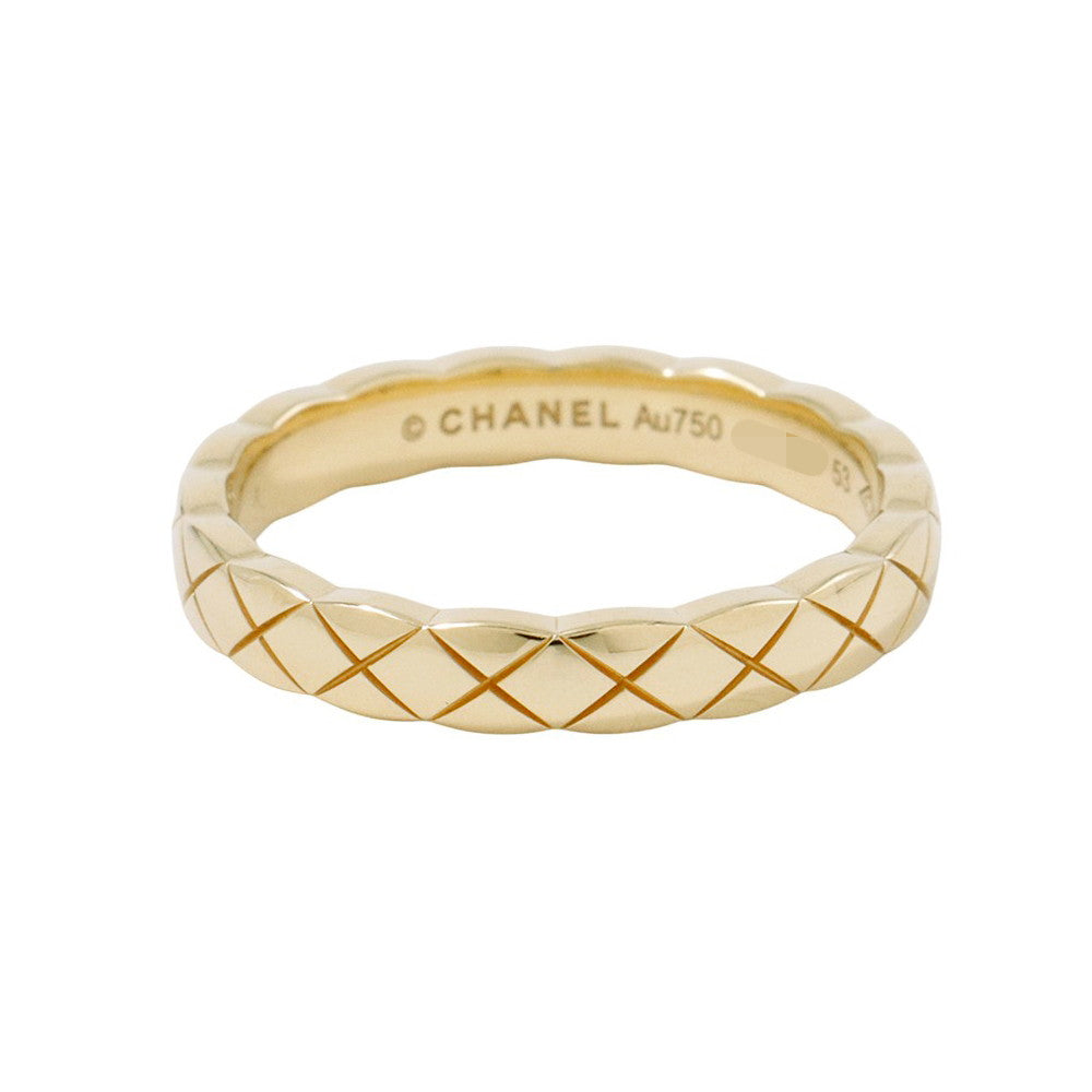 CHANEL Coco Crush Mini Ring Size 53/#12J11794 18K Yellow Gold