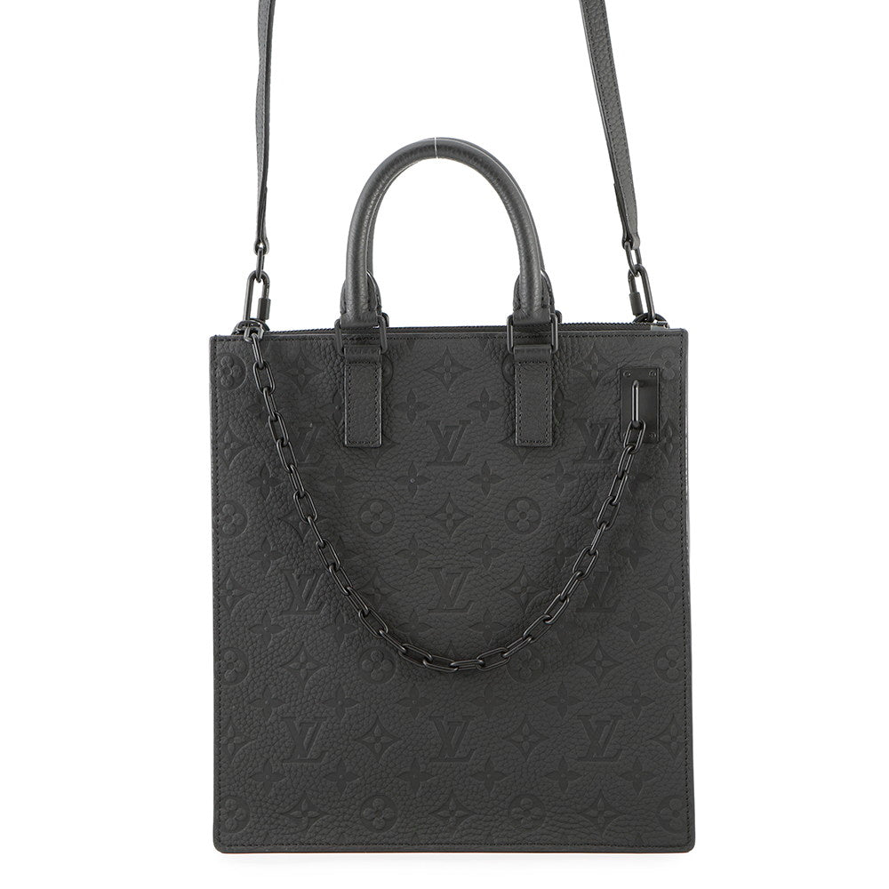 LOUIS VUITTON Sac Plat Messenger NoirM55924 Monogram・Taurillon