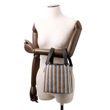 将图像加载到图库查看器中，HERMES Picotin Lock Blanket Black /Ecru/Fauve/Blue Zanzibar Toile H Swift Leather Size PM
