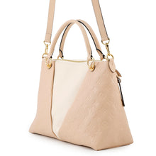 将图像加载到图库查看器中，LOUIS VUITTON ★V Tote BeigeRose/Cream Monogram Empreinte Leather Size MM
