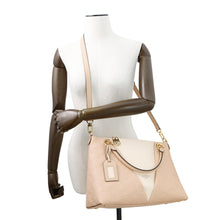 Load image into Gallery viewer, LOUIS VUITTON V Tote BeigeRose/Cream Monogram Empreinte Leather Size MM
