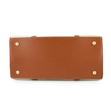 将图像加载到图库查看器中，CELINE Medium Cabas16(Saise) Tote Bag Natural/Tan197332DUH.02NT Canvas Leather
