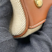 将图像加载到图库查看器中，CELINE Medium Cabas16(Saise) Tote Bag Natural/Tan197332DUH.02NT Canvas Leather
