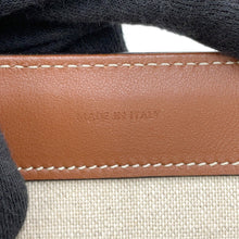 将图像加载到图库查看器中，CELINE Medium Cabas16(Saise) Tote Bag Natural/Tan197332DUH.02NT Canvas Leather
