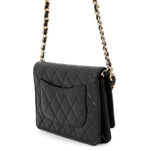 Load image into Gallery viewer, CHANEL Chain wallet with Bag Charm BlackAP1960 Lambskin/Faux Pearl /Rhinestone
