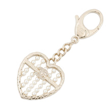 Load image into Gallery viewer, CHANEL Heart Bag CharmABG045 PG Faux Pearl
