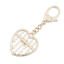 Load image into Gallery viewer, CHANEL Heart Bag CharmABG045 PG Faux Pearl

