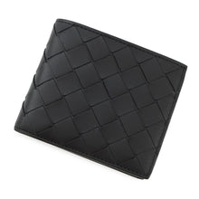 将图像加载到图库查看器中，Bottega Veneta INTRECCIATO Bifold Wallet Compact Wallet Black749412 Leather
