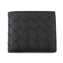 将图像加载到图库查看器中，Bottega Veneta INTRECCIATO Bifold Wallet Compact Wallet Black749412 Leather
