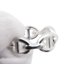 将图像加载到图库查看器中，HERMES Chaine d&#39;Ancre Anchenée Ring PM Size PM/49/#9 SV925
