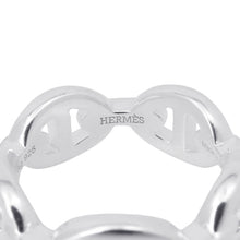 将图像加载到图库查看器中，HERMES Chaine d&#39;Ancre Anchenée Ring PM Size PM/49/#9 SV925
