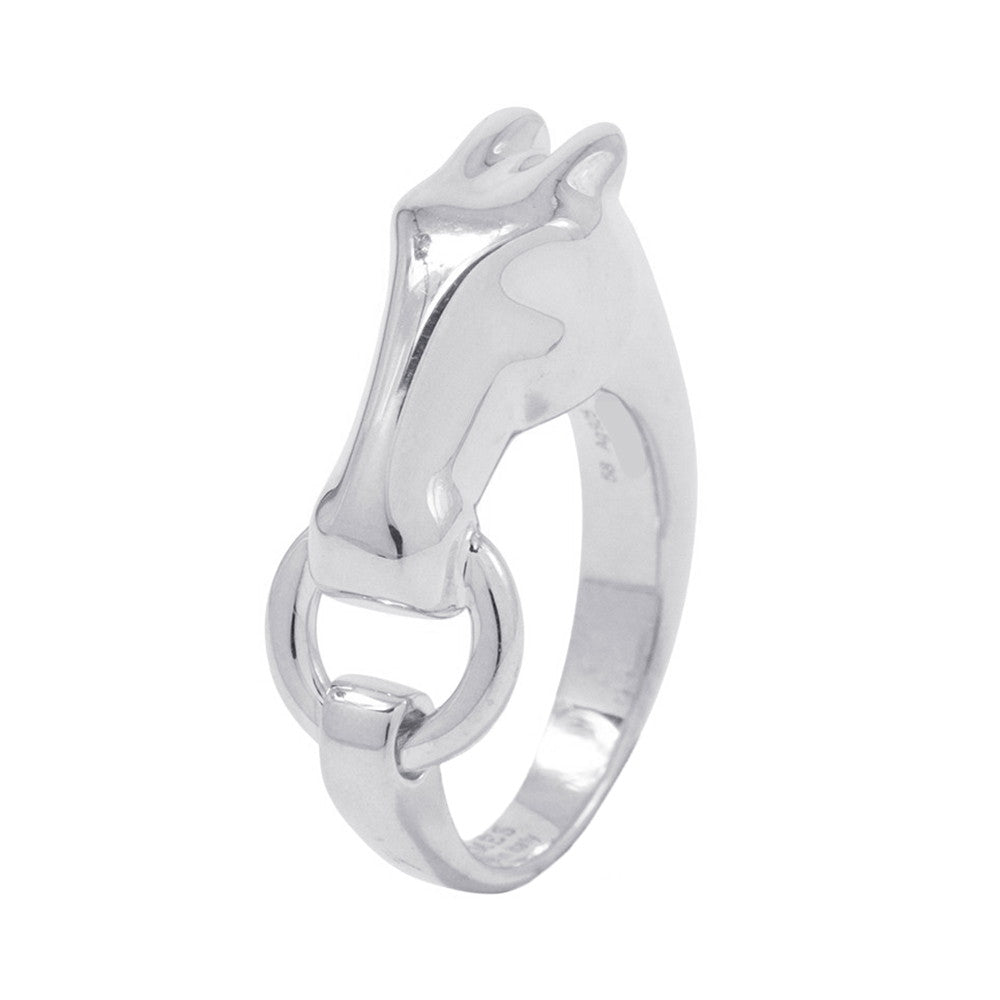 HERMES Galop ring Size 58/#18 SV925