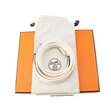 将图像加载到图库查看器中，HERMES Evelyne Long New White Taurillon Clemence Size TPM

