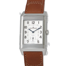 将图像加载到图库查看器中，JAEGER-LE COULTRE Reverso Classic Duo Small Second H47mmxW28.3mm Stainless Steel Leather Silver DialQ3848423
