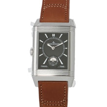 将图像加载到图库查看器中，JAEGER-LE COULTRE Reverso Classic Duo Small Second H47mmxW28.3mm Stainless Steel Leather Silver DialQ3848423
