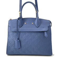 将图像加载到图库查看器中，LOUIS VUITTON Pont Neuf DenimEncreM41751 Monogram Empreinte Leather Size MM
