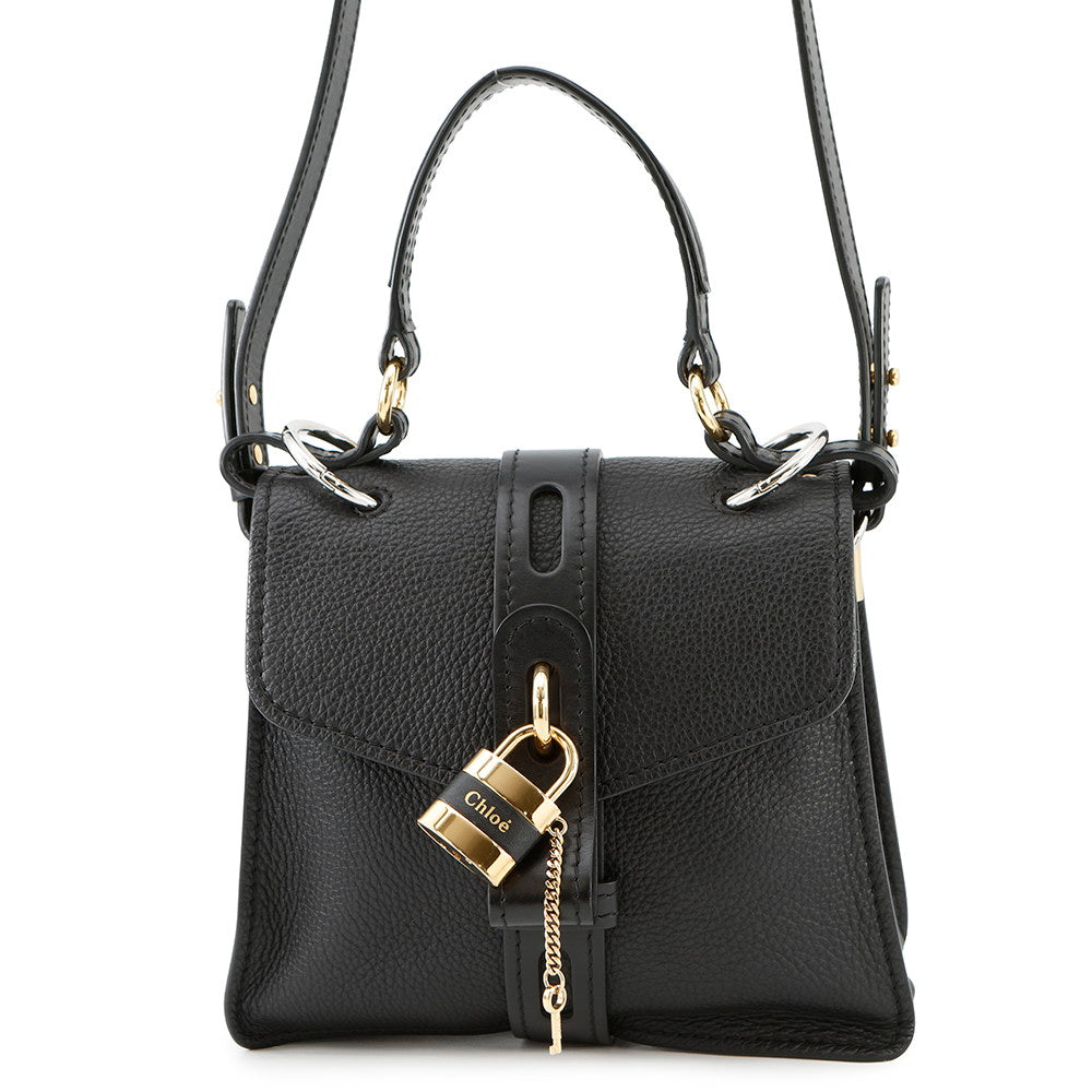Chloe Abbey day bag BlackCHC19WS205B71001 Leather Size Small