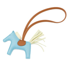 Load image into Gallery viewer, HERMES Rodeo Celeste/Jaune Milton/Gold Lambskin Size PM
