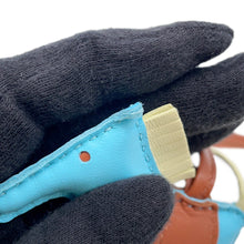 将图像加载到图库查看器中，HERMES Rodeo Celeste/Jaune Milton/Gold Lambskin Size PM
