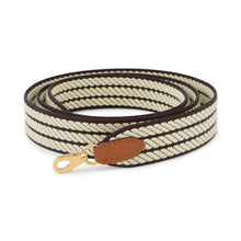 将图像加载到图库查看器中，HERMES Bandouliere Angles Cortage Pull Noir/Jaune Milton/Gold Swift Leather Canvas Size 1&quot;/41.3&quot;
