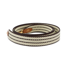 将图像加载到图库查看器中，HERMES Bandouliere Angles Cortage Pull Noir/Jaune Milton/Gold Swift Leather Canvas Size 1&quot;/41.3&quot;
