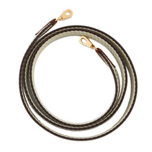 Load image into Gallery viewer, HERMES Bandouliere Angles Cortage Pull Noir/Jaune Milton/Gold Swift Leather Canvas Size 1&quot;/41.3&quot;
